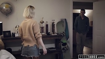Injured Stepson Receives Assistance From His Stepmom In Pleasuring Himself