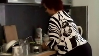 Fat Granny Gets Fucked In The Kitchen