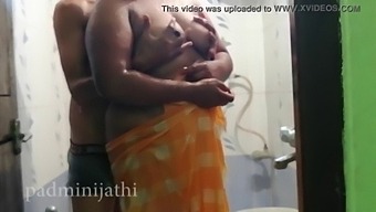 Indian Lovers Engage In Steamy Shower Session On Their First Night