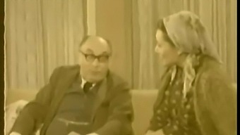 Vintage Turkish Couple Explores Erotic Kissing And Breast Play