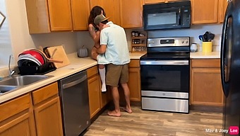Real Couple Gets Intimate While Cleaning The House