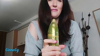 Creamy Ejaculation After Cucumber Cunting And Fisting