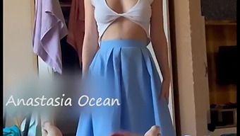 Stepbro Watches Step Sister Dress While Pleasuring Himself