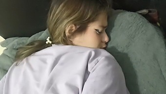 My Petite Stepsister And I Have Passionate Anal Sex On The Furniture During A Party When Our Stepdads Are Away